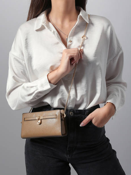 Cross Body Tas Hamilton Leder Michael kors Beige hamilton F5GNXC0L ander zicht 1